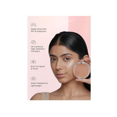 Swiss Beauty Prime and Fine Matte Pressed Powder - (Nude Beige ) 8 gm - Compact Powder