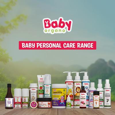 Baby Organo Ayurvedic Soothing Baby Massage Oil - Wheat Germ & Olive Oil 200 ml - Creams, Lotions & Oils
