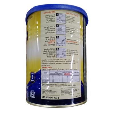 Lactodex 1 Premium Follow Up Formula (upto 6 months) Powder 400 gm (Tin) - Baby And Infant Supplements
