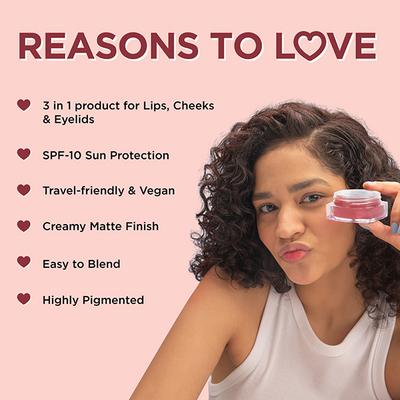 ENN Pout Lip And Cheek Tint With SPF 10 And Avocado Oil - Be Bliss 5 gm - Blush Brush