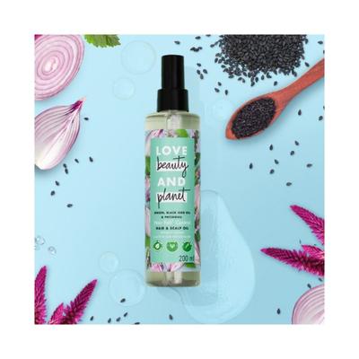 Love Beauty And Planet Onion Black Seed & Patchouli Hair Oil 200 ml - Hair Oils