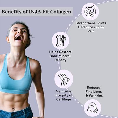 INJA Fit Marine Collagen Powder - Chocolate Flavour 250 g - Hair & Skin