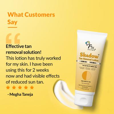 Fixderma Shadow Tan Removal Lotion, Brightening & Revitalizing Face 75 ml - Face Packs