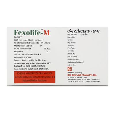 Fexolife M Tablet 10'S - Allergies-Ant