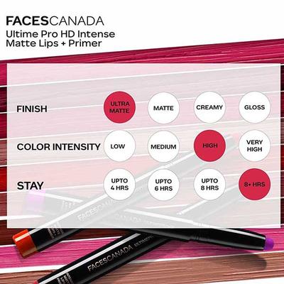Faces Canada Ultime Pro Hd Intense Matte Lips + Primer Wine Shot 26 1.4 Gm - Lip Crayons
