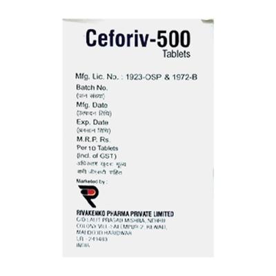 CEFORIV 500 Tablet 10's - Bacterial Infections-Cep