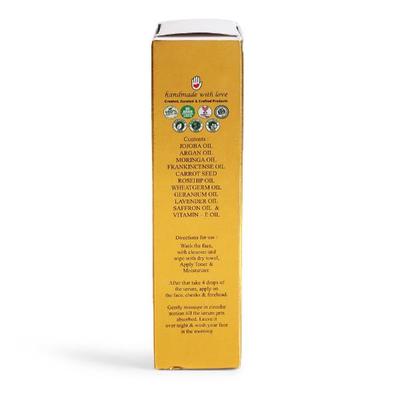 Organicos 9PM Golden Glow Face Serum for Anti-ageing Anti-wrinkle Anti-blemish 30 ml - Personal Care (Ayush)