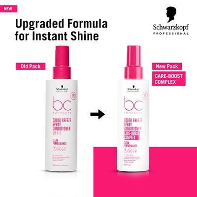 Schwarzkopf Professional Bonacure Color Freeze Spray Conditioner pH 4.5,with Vegan Keratin 200 ml - Conditioners