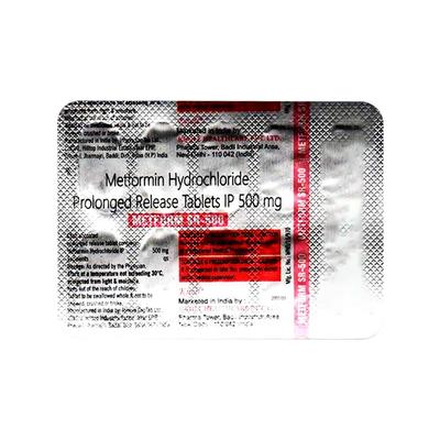 METFORM SR 500mg Tablet 10's - Diabetes-Ant