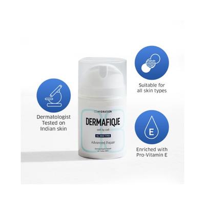 Dermafique Advanced Repair Face Moisturizer for All Skin Types Dermatologist Tested Night Cream 50 gm - Face Moisturizers