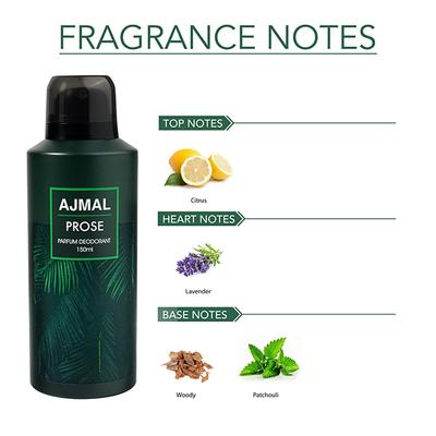Ajmal Prose Deodorant Fougere Perfume Scent Spray Casual Wear Gift For Men 150 ml - Men Deodorants/Roll-Ons