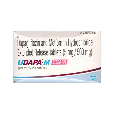 UDAPA M XR 5/500mg Tablet 10's - Diabetes-Ant