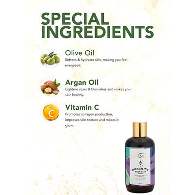 Clovia Botaniqa Energising Body Wash 250 ml - Shower Gels & Body Wash