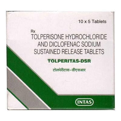 TOLPERITAS DSR Tablet 5's - Pain relief-Nsa