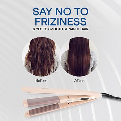 Winston Hair Straightener Crimper 2 In 1 Hair Styler With Multiple Temperature (Pink) 1's - Multi-Stylers