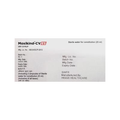 MOXIKIND CV ES Orange Flavour Dry Syrup 50ml - Bacterial Infections-Pen