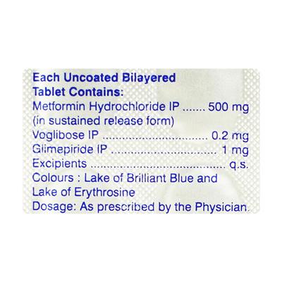 K GLIM TRIO 1mg Tablet 15's - Diabetes-Ant