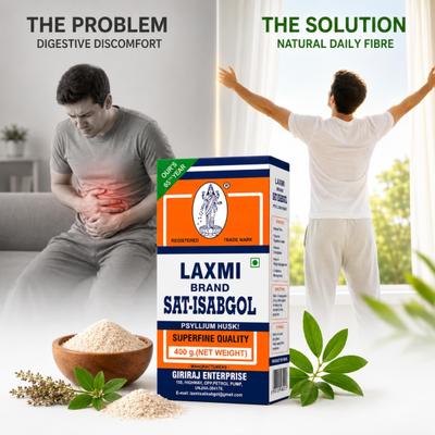 Laxmi Brand Sat-Isabgol Powder 400 g - Speciality Medicines