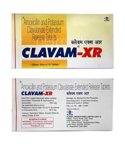 Clavam XR Tablet 10'S - Bacterial Infections-Pen