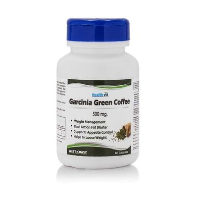 HealthVit Garcinia Green Coffee 500 mg Capsules 60's - Weight Loss