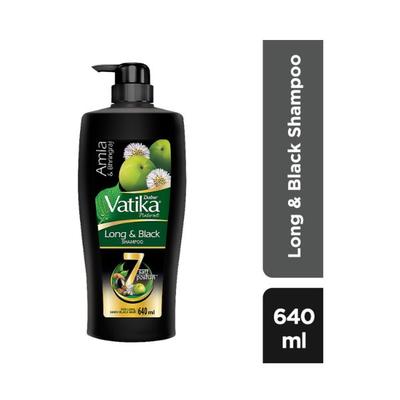 Dabur Vatika Amla & Bhringraj Long and Black Shampoo 640ml - Shampoos