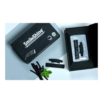 SmiloShine Teeth Whitening Charcoal Gel Strips 7's - Floss & Tongue Cleaners
