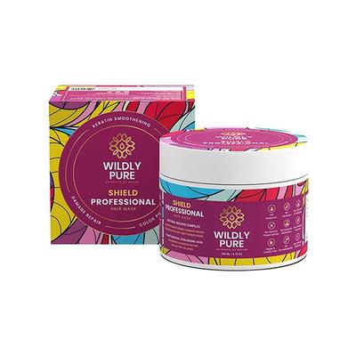 Wildly Pure Professional Plant Keratin Hair Mask Biolipid Formula Smoothening Shine Toxin 20 200 ml - Hair Masks & Packs