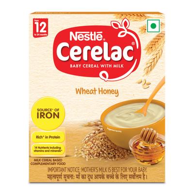 Nestle Cerelac Baby Food Cereal - Wheat Honey (For 12 to 24 Months Baby) (Refill Pack) 300 g - Baby And Infant Supplements