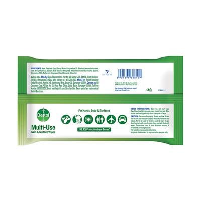Dettol Multi-Use Skin & Surface Wipes - Original 40's - Facial Wipes & Tissues
