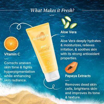Aqualogica Glow Plus Activated Aloe Vera Gel 200 ml - Face Gels