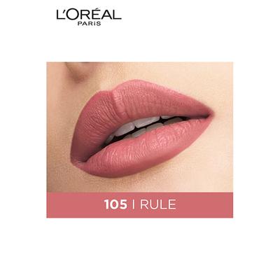 L'Oreal Paris Rouge Signature Matte Lipstick, 105 Rule 7ml - Lipsticks