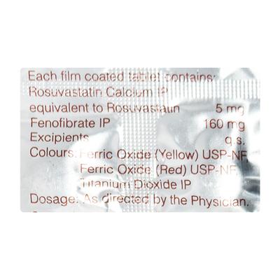 Rozavel F 5mg Tablet 10'S - High Cholesterol-Dys