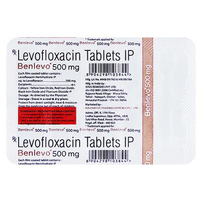 BENLEVO 500mg Tablet 10's - Bacterial Infections-Qui