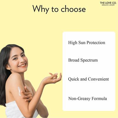 The Love Co. Skin Defense Sunscreen Lotion SPF 40 PA++ UVA/UVB Protection 100 ml - Body Sunscreen