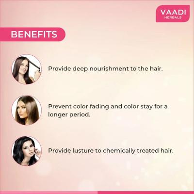 Vaadi Herbals Pink Lotus Shampoo With Honeysuckle Extract - Color Preserving 110 ml - Shampoos