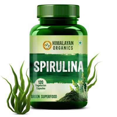 Himalayan Organics Spirulina Vegetarian capsule 120's - Herbal Dietary Supplement