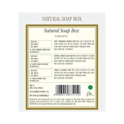 Kama Ayurveda Natural Soap Box 125 gm each 3's - Soaps