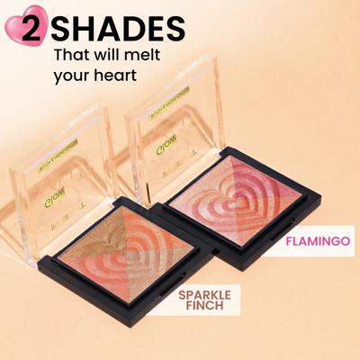 Insight Cosmetics Glow Play Blush & Highlighter Sparkle Finch (4 In 1) 12 gm - Blushes