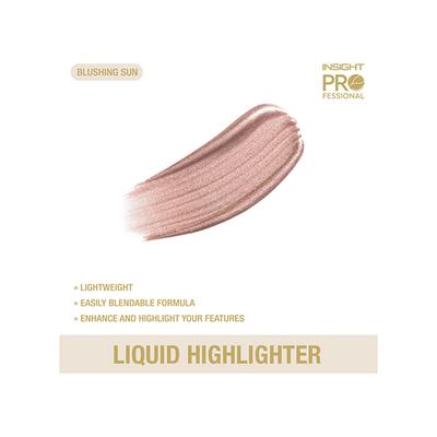 Insight Professional Liquid Highlighter - Blushing Sun 25 gm - Highlighters & Illuminators