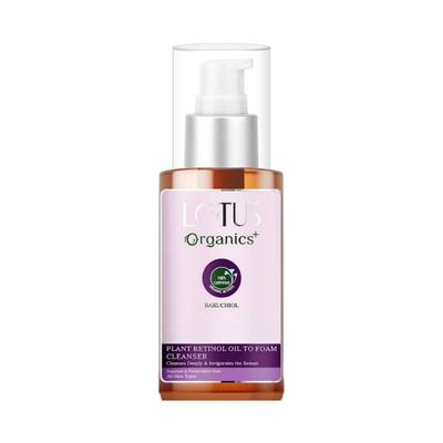 Lotus Organics Bakuchiol Plant Retinol Oil To Foam Cleanser 100 gm - Scrubs & Exfoliants
