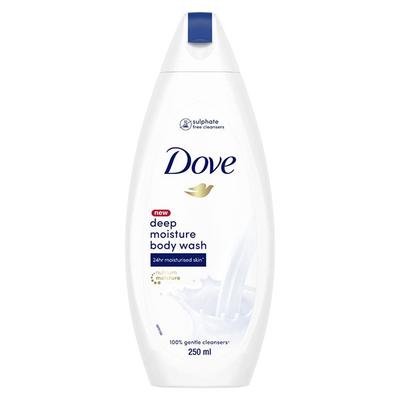 Dove new Deep moisture 24hr moisturised skin Nourishing Body Wash 250ml - Shower Gels & Body Wash