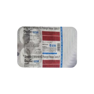 DAILYMET G2 SR Tablet 10's - Diabetes-Ant