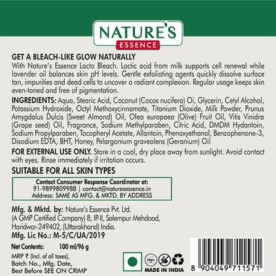 Nature's Essence Lacto Bleach 100 gm - Face Bleach