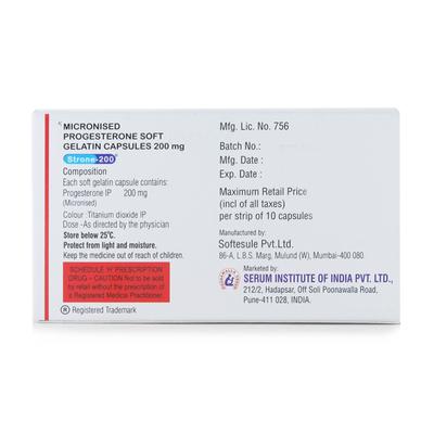 Strone 200mg Capsule 10'S - Hormonal Therapy-Oes
