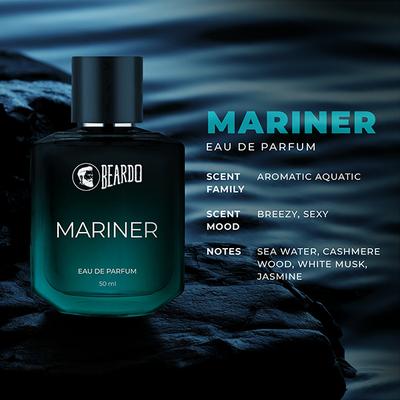 Beardo Whisky Smoke Bourbon Edp 50ml and Mariner Edp 50ml Perfume for Men, Strong and Long Lasting 1's - Men Perfumes (Edt/Edp)