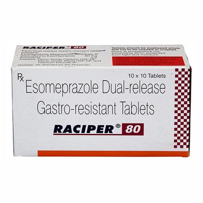 RACIPER 80 Tablet 10's - Ulcer/Reflux/Flatulence-Aaa