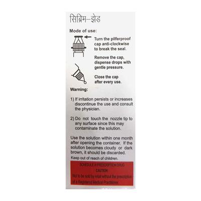 CIBRIM Z BAK FREE Eye Drops 5ml - Glaucoma-Ant