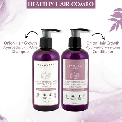 Glamveda Onion 7 In One Ayurvedic Hair Growth Conditioner 300 ml - Conditioners