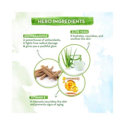 Mamaearth Aloe Ashwagandha Gel with Aloe Vera & Ashwagandha for a Youthful Glow 300ml - Face Moisturizers