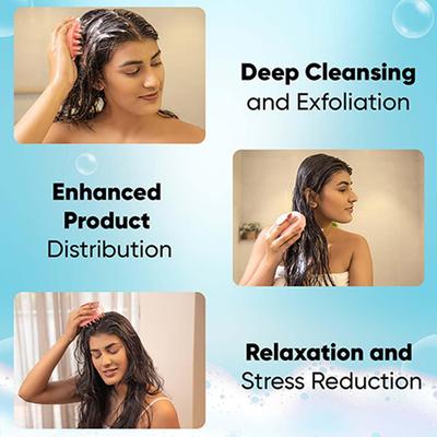 Vega Hair Scalp Massager Shampoo Brush for Manual Head Massager for Men and Women, (SSB-03) 90 gm - Hair Brushes